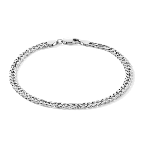 Made in Italy 080 Gauge Solid Double Curb Chain Bracelet in Sterling Silver – 7.5"