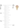 Thumbnail Image 2 of Child's Pink Cubic Zirconia Ice Cream Cone Stud Earrings in 10K Gold