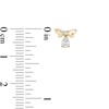 Thumbnail Image 2 of Child's Cubic Zirconia Dragonfly Drop Earrings in 10K Gold
