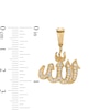 Thumbnail Image 2 of Cubic Zirconia Allah Symbol Necklace Charm in 10K Gold