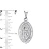 Thumbnail Image 1 of Made in Italy Oval Our Lady of Guadalupe Necklace Charm in Hollow Sterling Silver