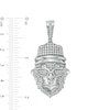 Thumbnail Image 2 of Cubic Zirconia Stylish Monkey Head Necklace Charm in Sterling Silver