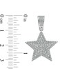 Thumbnail Image 1 of Cubic Zirconia Layered Star Necklace Charm in Solid Sterling Silver