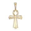 Thumbnail Image 1 of 3/8 CT. T.W. Diamond Ankh Necklace Charm in Sterling Silver with 14K Gold Plate