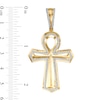 Thumbnail Image 2 of 3/8 CT. T.W. Diamond Ankh Necklace Charm in Sterling Silver with 14K Gold Plate