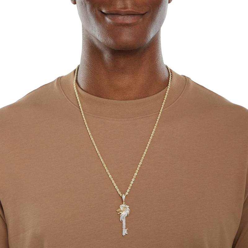 mens key necklace