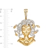 Thumbnail Image 1 of 1/2 CT. T.W. Diamond Medusa Necklace Charm in Sterling Silver with 14K Gold Plate