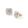 Thumbnail Image 0 of 1/3 CT. T.W. Composite Cushion-Shaped Diamond Frame Stud Earrings in 10K Gold