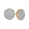 Thumbnail Image 1 of 1/6 CT. T.W. Composite Diamond Circle Stud Earrings in 10K Gold