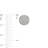 Thumbnail Image 2 of 1/6 CT. T.W. Composite Diamond Circle Stud Earrings in 10K Gold