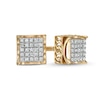 Thumbnail Image 0 of 1/6 CT. T.W. Composite Diamond Square Stud Earrings in 10K Gold