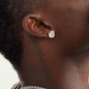 Thumbnail Image 2 of 10K Solid Gold 3/4 CT. T.W. Diamond Cushion Frame Studs