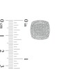1/4 CT. T.W. Composite Diamond Cushion-Shaped Frame Stud Earrings in Sterling Silver