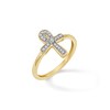 Thumbnail Image 1 of 1/20 CT. T.W. Diamond Ankh Ring in 10K Gold