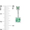 Thumbnail Image 3 of 014 Gauge Green and Blue Crystal Belly Button Ring Set in Stainless Steel and Brass