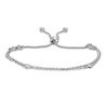 Thumbnail Image 0 of Made in Italy Cubic Zirconia 025 Gauge Double Strand Bolo Bracelet in Sterling Silver – 9.25"