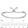 Thumbnail Image 1 of Made in Italy Cubic Zirconia 025 Gauge Double Strand Bolo Bracelet in Sterling Silver – 9.25"