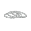 Thumbnail Image 1 of Beaded Stackable Band Set in Sterling Silver – Size 6
