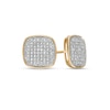 Thumbnail Image 1 of 1/5 CT. C.T. Cushion Composite Diamond Stud Earrings in 10K Gold - XL Post