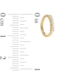 Thumbnail Image 1 of 10K Solid Gold CZ-Lined Hoop - 18G 5/16"