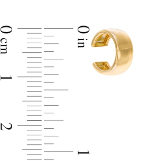 018 Gauge Solid Bold Cartilage Cuff in 10K Gold - 5/16"