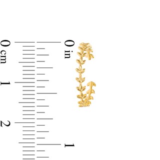 Adjustable Leaf Vine Toe Ring in 10K Gold