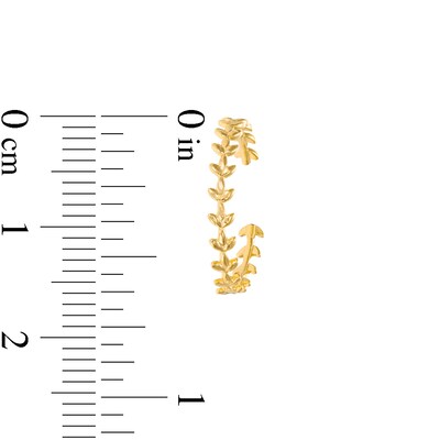 Adjustable Leaf Vine Toe Ring in 10K Gold