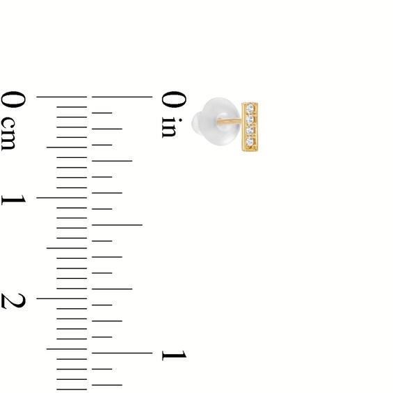 14K Semi-Solid Gold CZ Solitaire, Captive Bead Hoop, and Bar Nose Stud and Ring Set - 20G