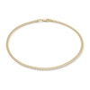 Made in Italy 080 Gauge Hollow Cuban Curb Chain Anklet in 10K Gold - 10"