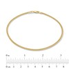 Thumbnail Image 3 of Made in Italy 050 Gauge Curb Chain Anklet in 10K Hollow Gold - 10"