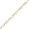 Thumbnail Image 0 of Made in Italy 080 Gauge Diamond-Cut Paper Clip Link Chain Bracelet in 10K Semi-Solid Gold - 7.5"