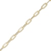 Thumbnail Image 1 of Made in Italy 080 Gauge Diamond-Cut Paper Clip Link Chain Bracelet in 10K Semi-Solid Gold - 7.5"