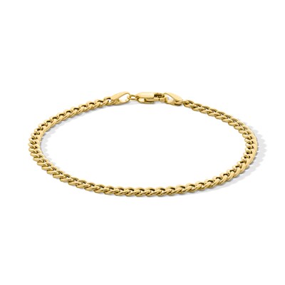 Made in Italy Child's 080 Gauge Cuban Curb Chain Bracelet in 10K Semi-Solid Gold - 6"