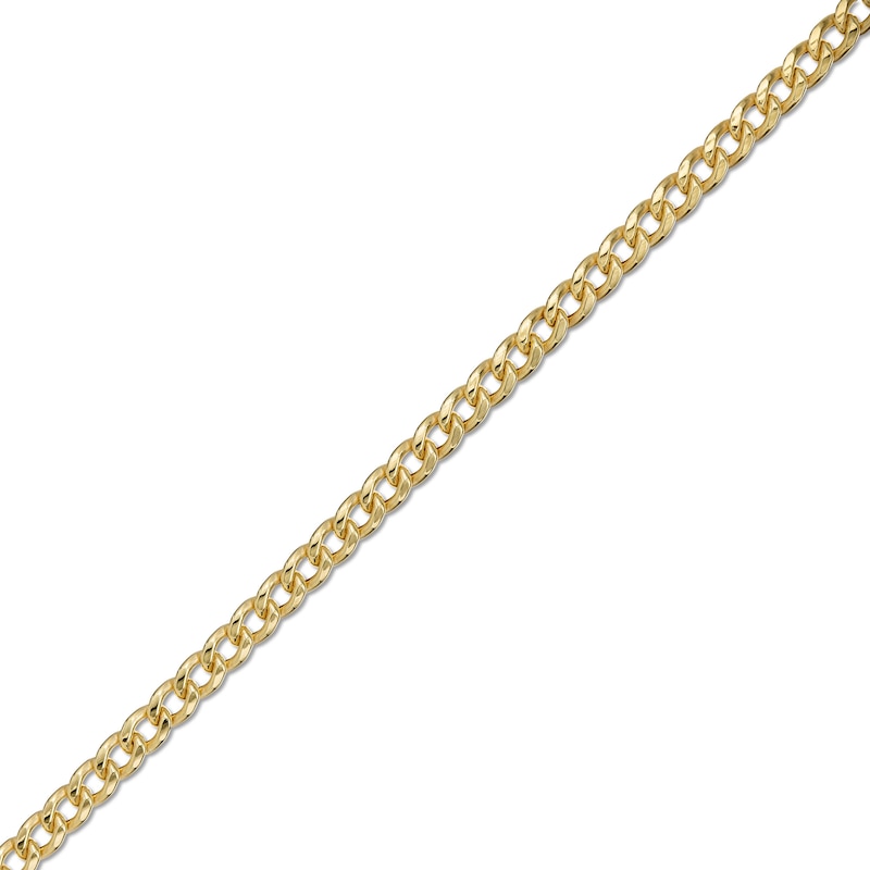 Made in Italy Child's 080 Gauge Cuban Curb Chain Bracelet in 10K Semi-Solid Gold - 6"
