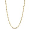 Thumbnail Image 1 of Made in Italy 040 Gauge Diamond-Cut Solid Mariner Chain Necklace in 10K Gold - 18"