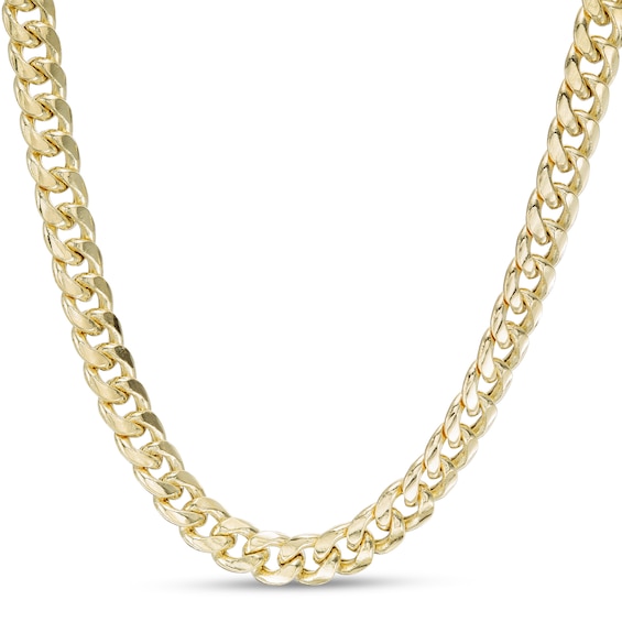 Made in Italy 140 Gauge Semi-Solid Cuban Curb Chain Necklace in 14K Gold - 22"