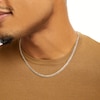Thumbnail Image 1 of 10K Semi-Solid Gold Diamond-Cut Rounded Curb Chain Made in Italy - 20"