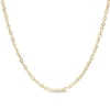 Thumbnail Image 1 of Made in Italy 035 Gauge Diamond-Cut Grumetta Curb Chain Necklace in 10K Solid Gold - 16"