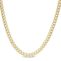 Made in Italy 100 Gauge Cuban Curb Chain Necklace in 10K Semi-Solid Gold - 22&quot;