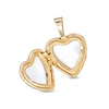 Thumbnail Image 1 of Heart Locket Necklace Charm in 10K Solid Gold