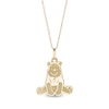 Thumbnail Image 1 of Child's ©Disney Winnie The Pooh Multi-Finish Pendant in 10K Gold - 15"