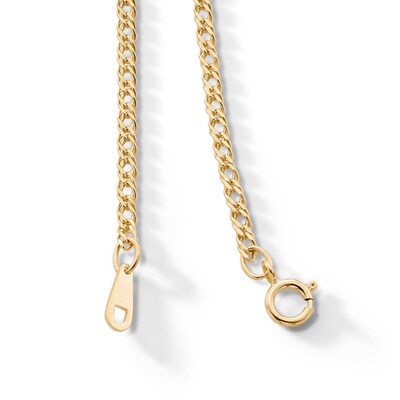 10K Hollow Gold Diamond-Cut Rambo Curb Chain