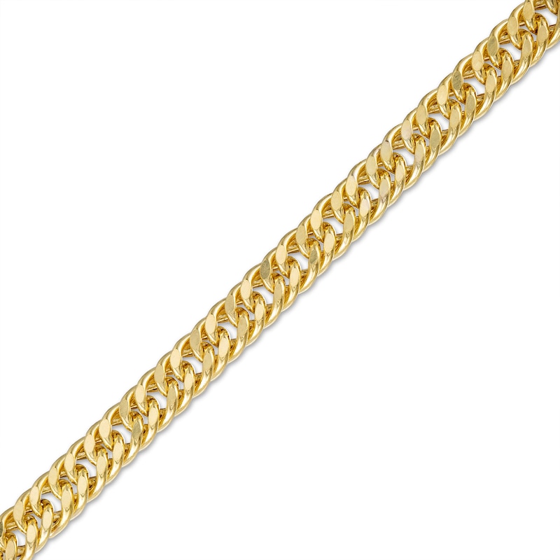 Gauge Diamond-Cut Hollow Double Curb Chain Necklace in 10K Gold