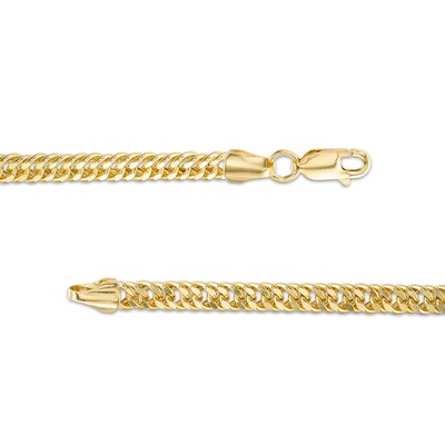 Gauge Diamond-Cut Hollow Double Curb Chain Necklace in 10K Gold