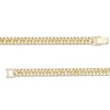 Thumbnail Image 2 of 100 Gauge Diamond-Cut Hollow Double Curb Chain Necklace in 10K Gold - 18&quot;