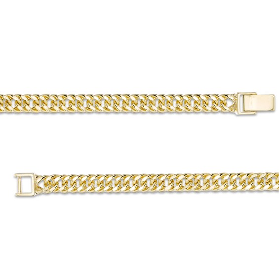 100 Gauge Diamond-Cut Hollow Double Curb Chain Necklace in 10K Gold - 18"