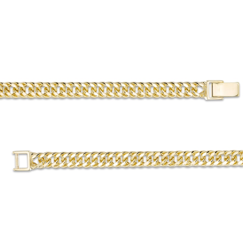 Main Image 2 of 100 Gauge Diamond-Cut Hollow Double Curb Chain Necklace in 10K Gold - 18&quot;