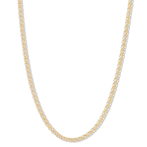 10K Hollow Gold Diamond-Cut Rambo Curb Chain - 18"
