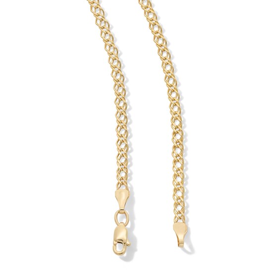 10K Hollow Gold Diamond-Cut Rambo Curb Chain - 18"