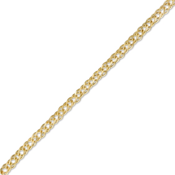 Made in Italy 050 Gauge Diamond-Cut Hollow Rambo Curb Chain Bracelet in 10K Gold - 7.5"